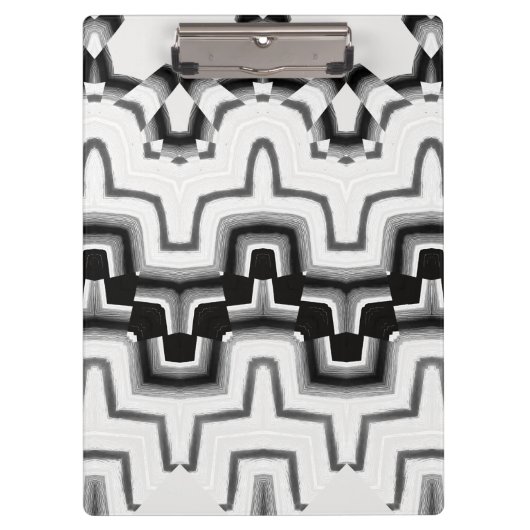 Klembord, Een modern zwart-wit trendy ontwerp Klembord (Voorkant)