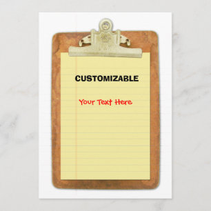 Klembord en papier aanpassen kaart