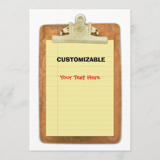 Klembord en papier aanpassen kaart