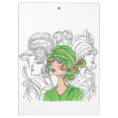 Klembord Flapper Girl (Achterkant)