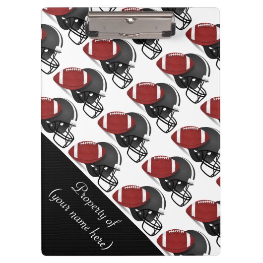 Klembord/Football en helm Klembord (Voorkant)
