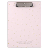 Klembord - Gold Stippen roze (Voorkant)