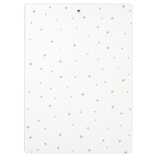 Klembord - Gold Stippen White (Achterkant)