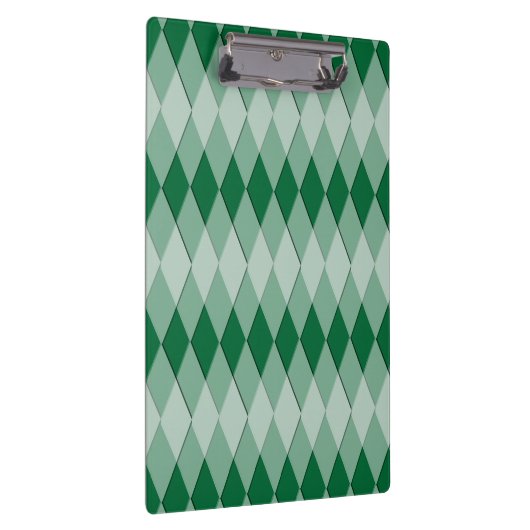 Klembord - Harlequin Pattern (groen) (Rechts)