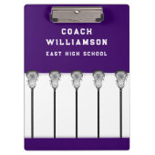 Klembord Lacrosse Coach (Voorkant)