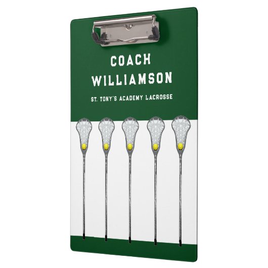 Klembord Lacrosse Coach (Links)