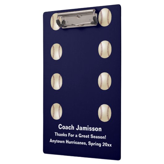 Klembord, marineblauw, honkbalcoach klembord (Links)