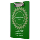 Klembord - Medallion met bedrijfsinformatie (Links)