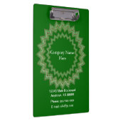 Klembord - Medallion met bedrijfsinformatie (Rechts)