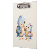 Klembord met Blauwe Vogel Broer en Zus (Links)