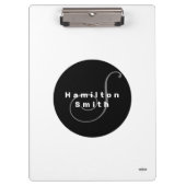 Klembord met monogram - HAMbyWG (Voorkant)