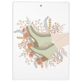 Klembord met roller schaatsen (Achterkant)