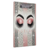 Klembord met roze glitters wimpers (Rechts)