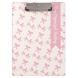 Klembord met Roze Strik Droom