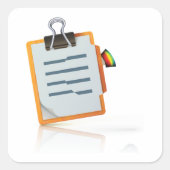 Klembord met Stickers van gelaagd papier (Voorkant)