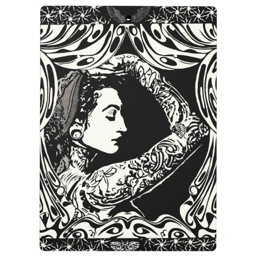 Klembord met tatoeage (Achterkant)