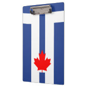 Klembord met vlag van Toronto, Canada met patriott (Links)