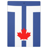 Klembord met vlag van Toronto, Canada met patriott (Achterkant)