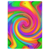 Klembord Neon Crayon Twirls (Achterkant)