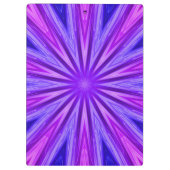 Klembord Paars/blauw Kaleidoscoop (Achterkant)