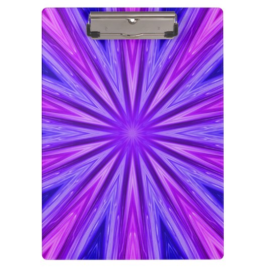 Klembord Paars/blauw Kaleidoscoop (Voorkant)