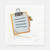 Klembord Papier Napkins Servet (Voorkant)