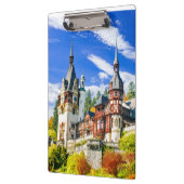 Klembord Peles-kasteel vanuit Sinaia (Links)