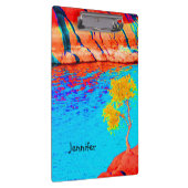 Klembord, persoonlijke, kleurrijke landschapscène klembord (Rechts)