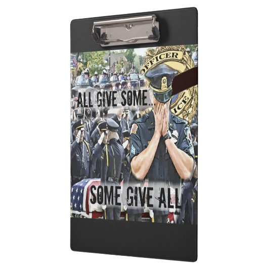 Klembord politieagent wetshandhaving (Links)