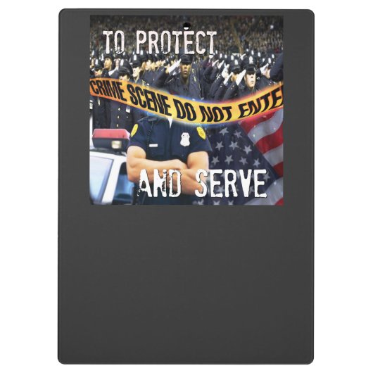 Klembord politieagent wetshandhaving (Achterkant)