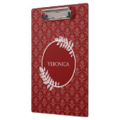 Klembord Red Elegant Damask (Links)