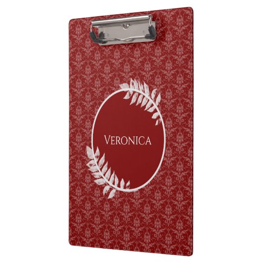 Klembord Red Elegant Damask (Links)