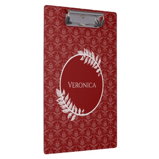 Klembord Red Elegant Damask (Rechts)