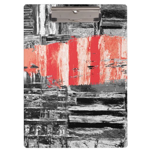 Klembord – Red Pulse Abstract ontwerp (Voorkant)