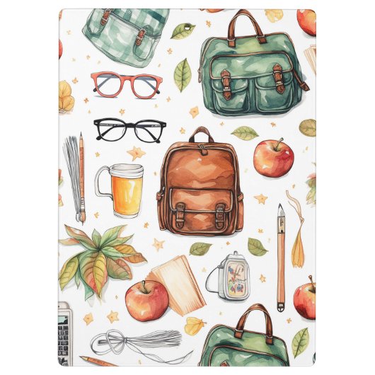 Klembord schoolpatroon (Achterkant)