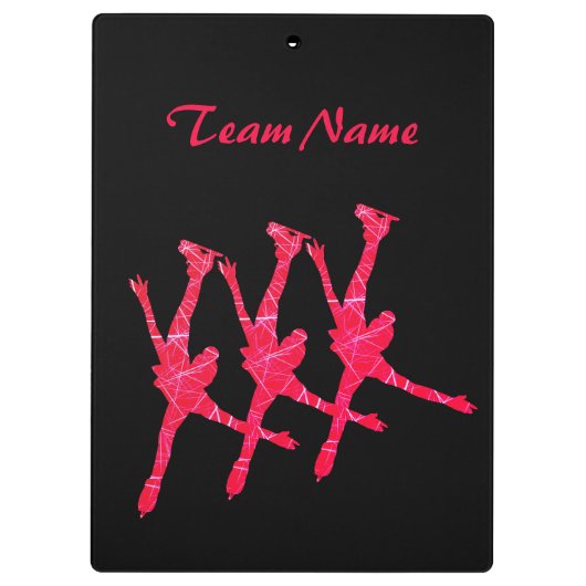 Klembord synchronisatieschaatsen - rood ijs (Achterkant)