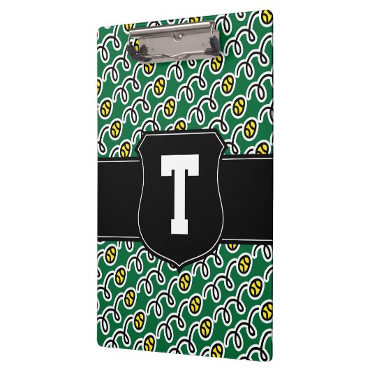 Klembord Tennis | Gepersonaliseerd monogram (Links)