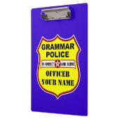  klembord van de politie van Grammar (Links)