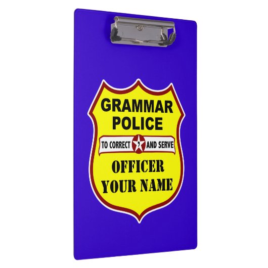  klembord van de politie van Grammar (Rechts)