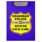  klembord van de politie van Grammar (Voorkant)