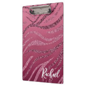 Klembord van Glitter Zebra Stripes (Links)