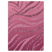 Klembord van Glitter Zebra Stripes (Achterkant)