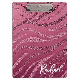 Klembord van Glitter Zebra Stripes