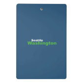 Klembord van Seattle, Washington Mini (Achterkant)