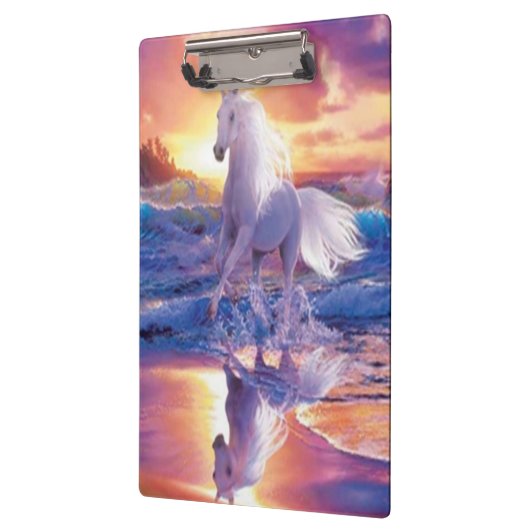 Klembord van witte hengst (Links)