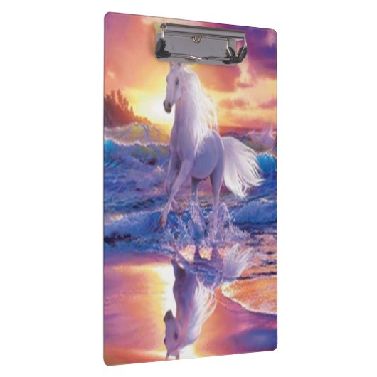 Klembord van witte hengst (Rechts)