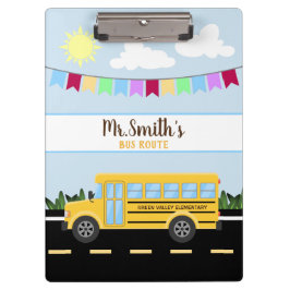 Klembord voor aangepaste schoolbusbestuurders