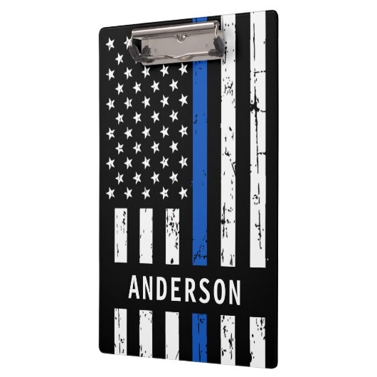 Klembord voor aangepaste thin Blue Line Police (Links)