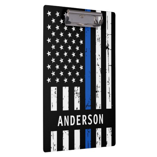 Klembord voor aangepaste thin Blue Line Police (Rechts)