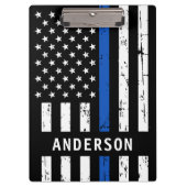 Klembord voor aangepaste thin Blue Line Police (Voorkant)